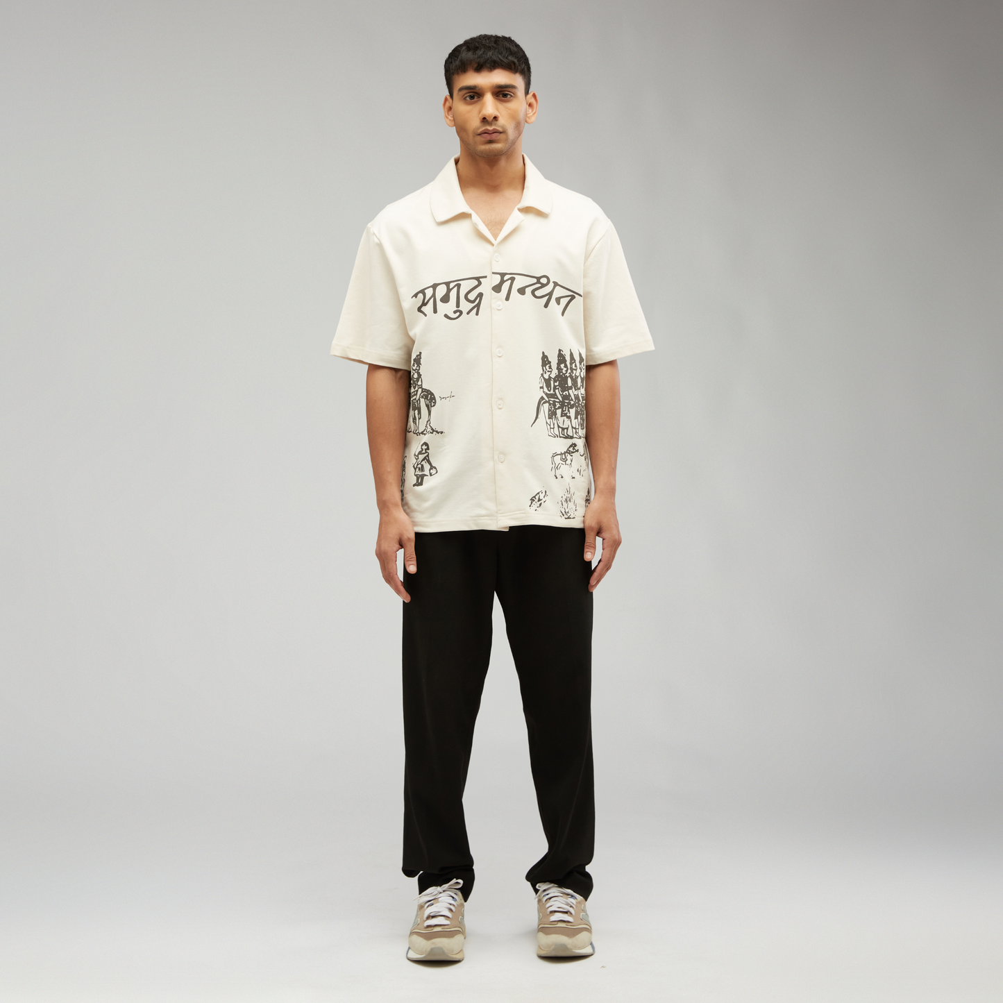 Samudra Manthan Oversized Bowling Shirt