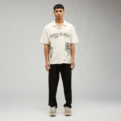 Samudra Manthan Oversized Bowling Shirt