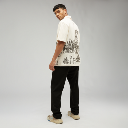 Samudra Manthan Oversized Bowling Shirt