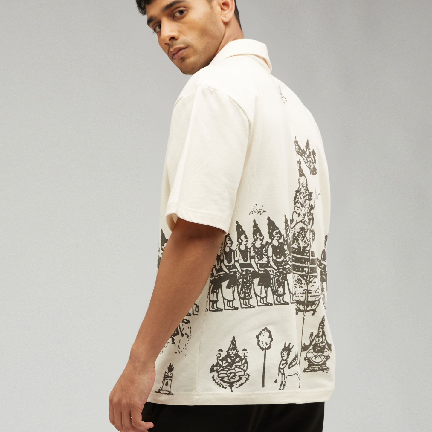 Samudra Manthan Oversized Bowling Shirt